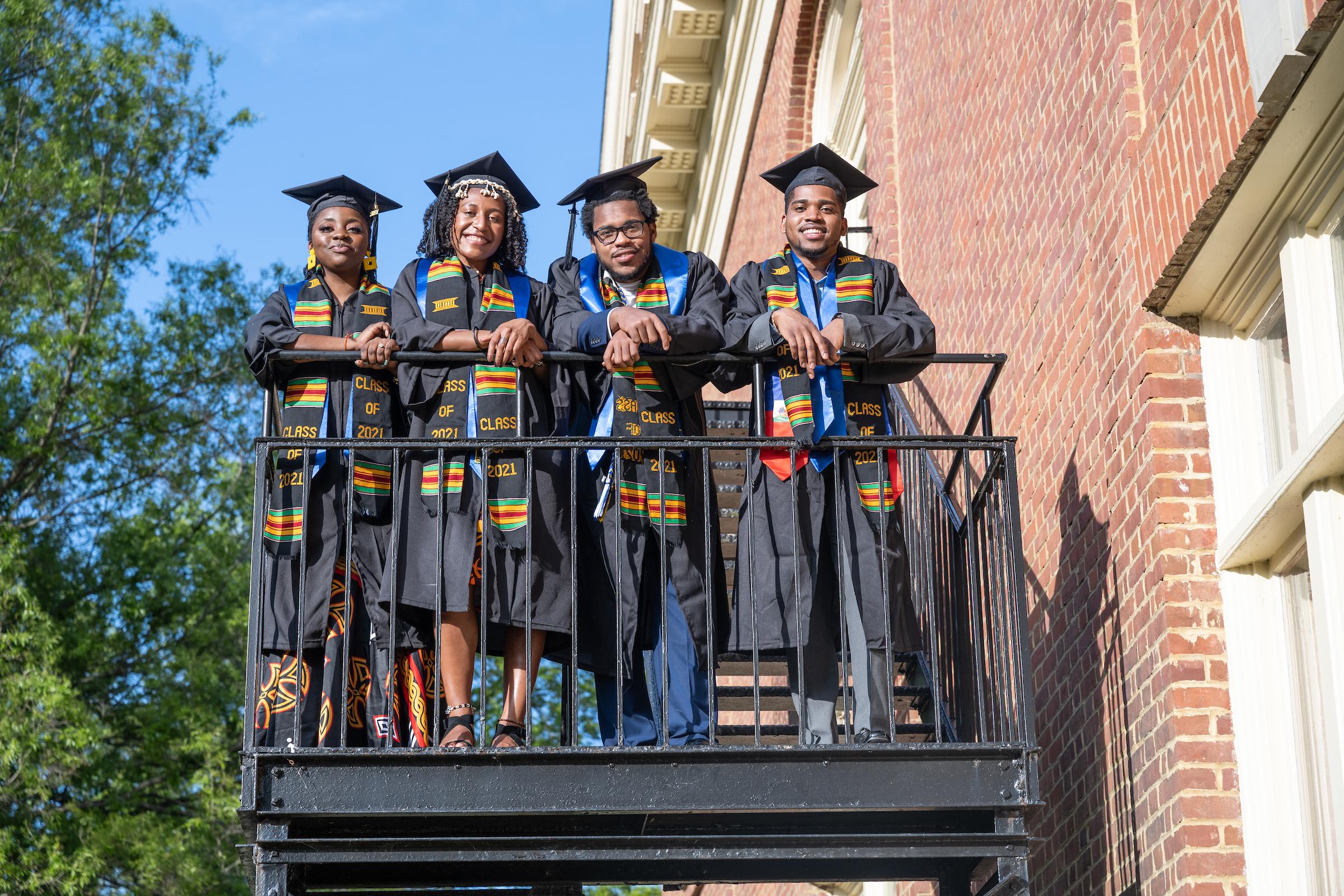 Berea College Students at the Black Cultural Center stole ceremony